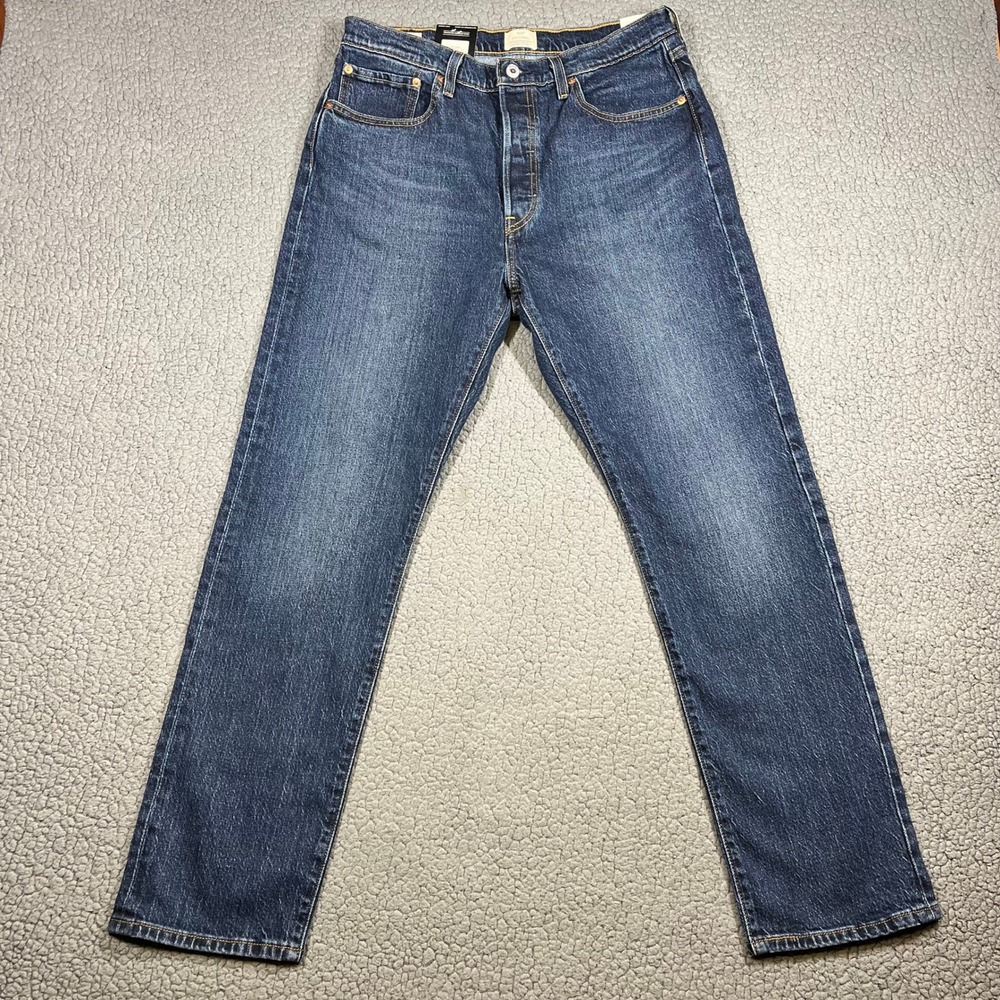 Levi's 501 Original Jeans Big E Men 32x30 Straight Leg Button Fly Blue Denim